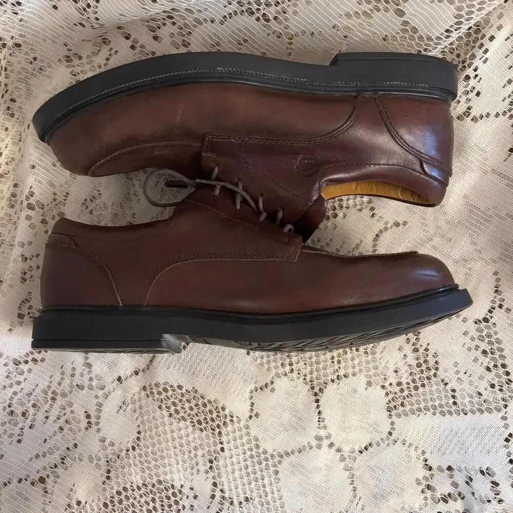 Timberland Men's US 10.5 Dark Brown Leather Oxford Shoes